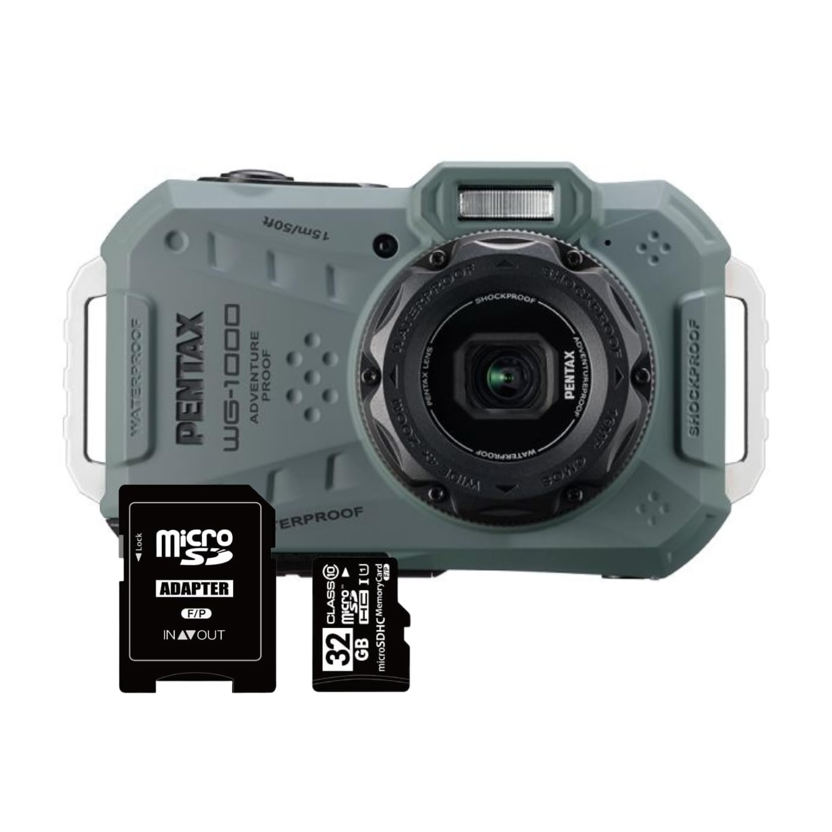 PENTAX防水 デジタルカメラ 赤 充電器・SDカード付き Amazon | PENTAX WG-1000 ペンタックス コンパクトデジタルカメラ 15m