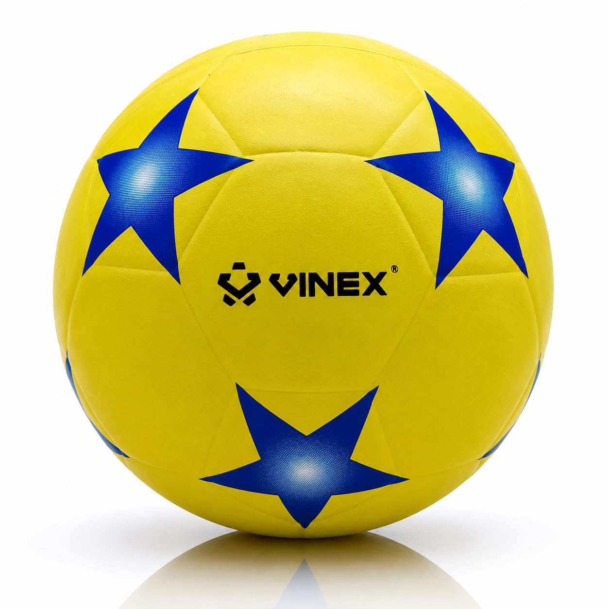 Vinex Football Starz – Size 5 Molded Rubber Football | Durable Polyester Winding, Rubber Bladder, Smooth Surface | Training & Recreational Soccer Ball (425gm)-image-41