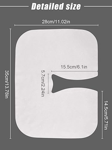 Miniatura 9 de Kalolary - Fundas desechables para la cara, 300 unidades, ultra suaves, antiadherentes, planas, fundas para reposacabezas blancas, para mesas de