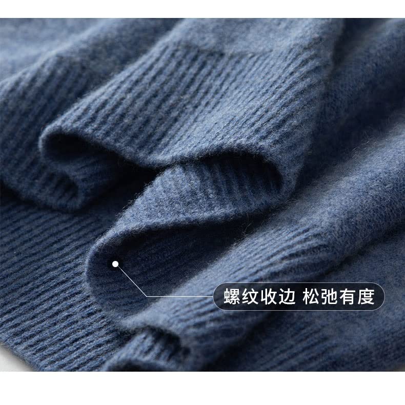 Pull en cachemire demi-col zippé ample pour ne plus souffrir du froid - 8
