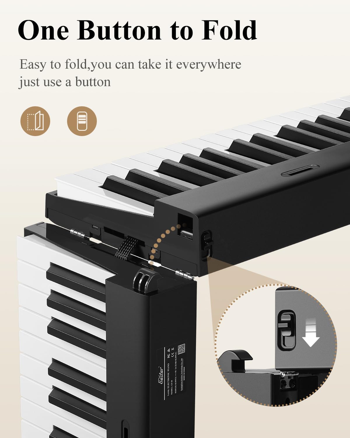 Eastar EP-10 88 Keys Fold Piano