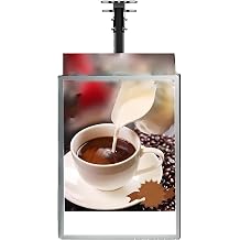 Ultrathin Frame LED Light Box, Menu Board LED Backlit Menu Board for Restaurant Shops Hanging Billboard for Decoration Exhibition Theater Advertisement 3040cm