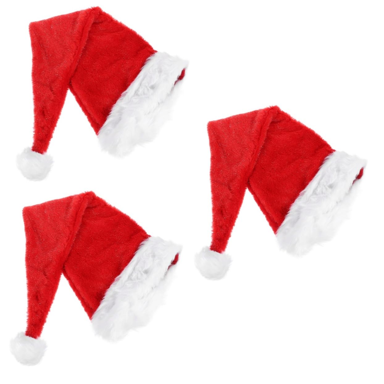 sombrero de Santa Navidad adulto pequeño cálido feo christmas hat sombreros navideños decoração de decoración de gorro de Papá Noel gorros navideños Felpa rojo