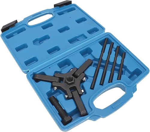 Miniatura 5 de Kits de reparación de equilibrador armónico, juego de extractor de equilibrador armónico, acero al carbono, acabado de óxido negro, kit de polea de