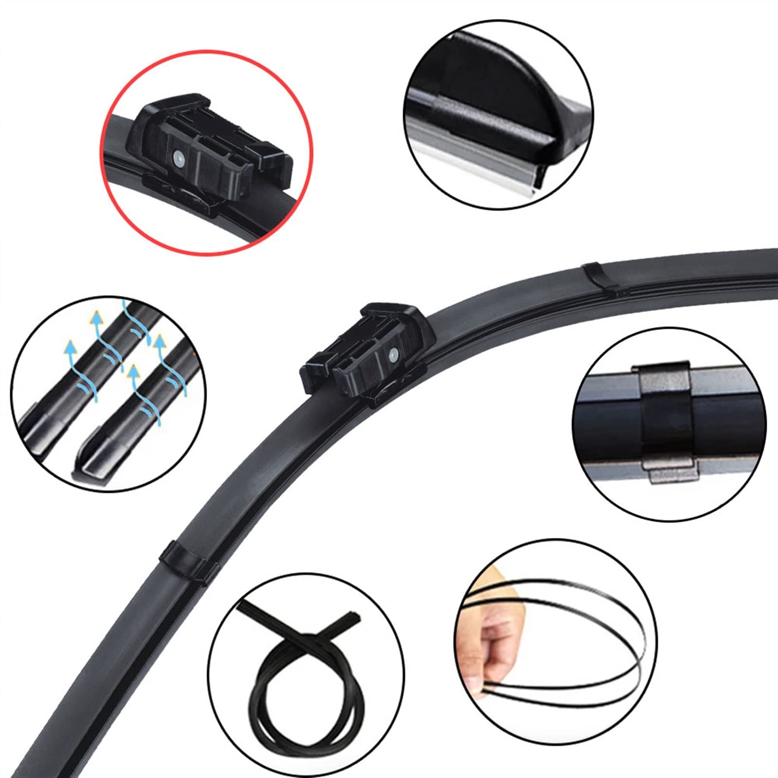 Auto Tergicristallo Auto Tergicristallo Spazzole Spazzole Accessori Auto per Citroen Berlingo B9 2008 2009 2010 2011 2012 2013 2014 2015 2016 2017 2018