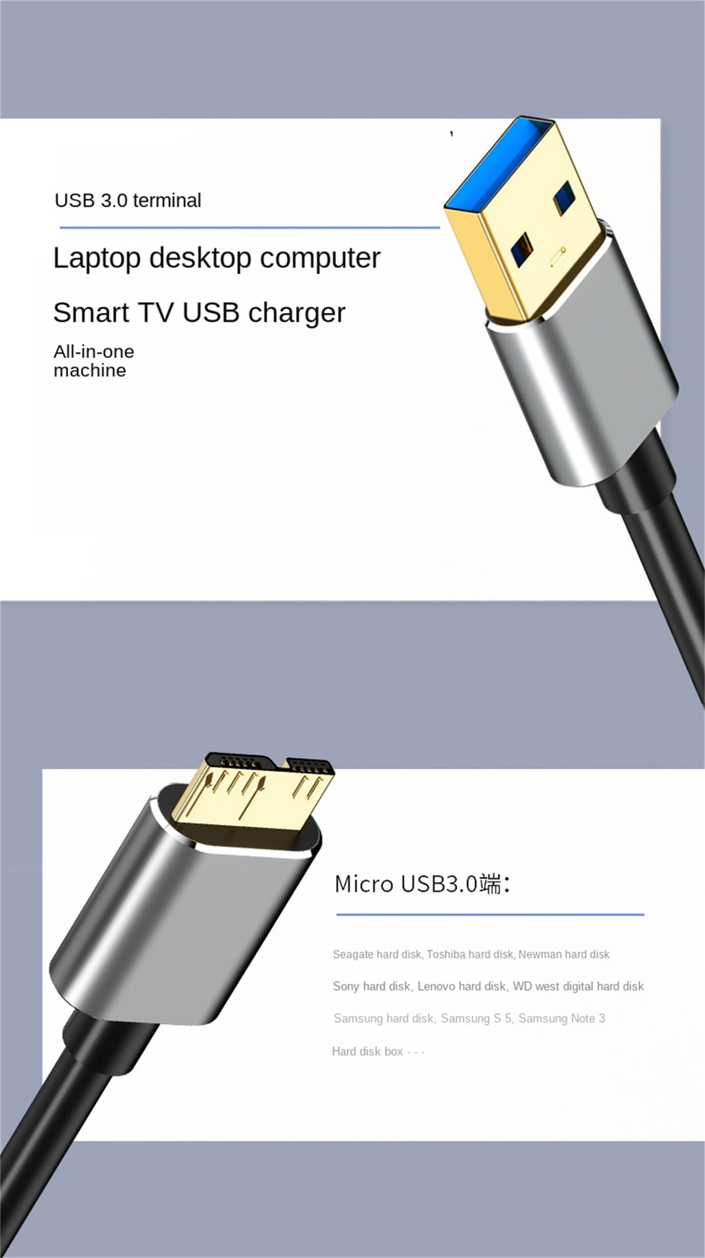 NAERSI USB 3.0 Micro Cable - Image 4