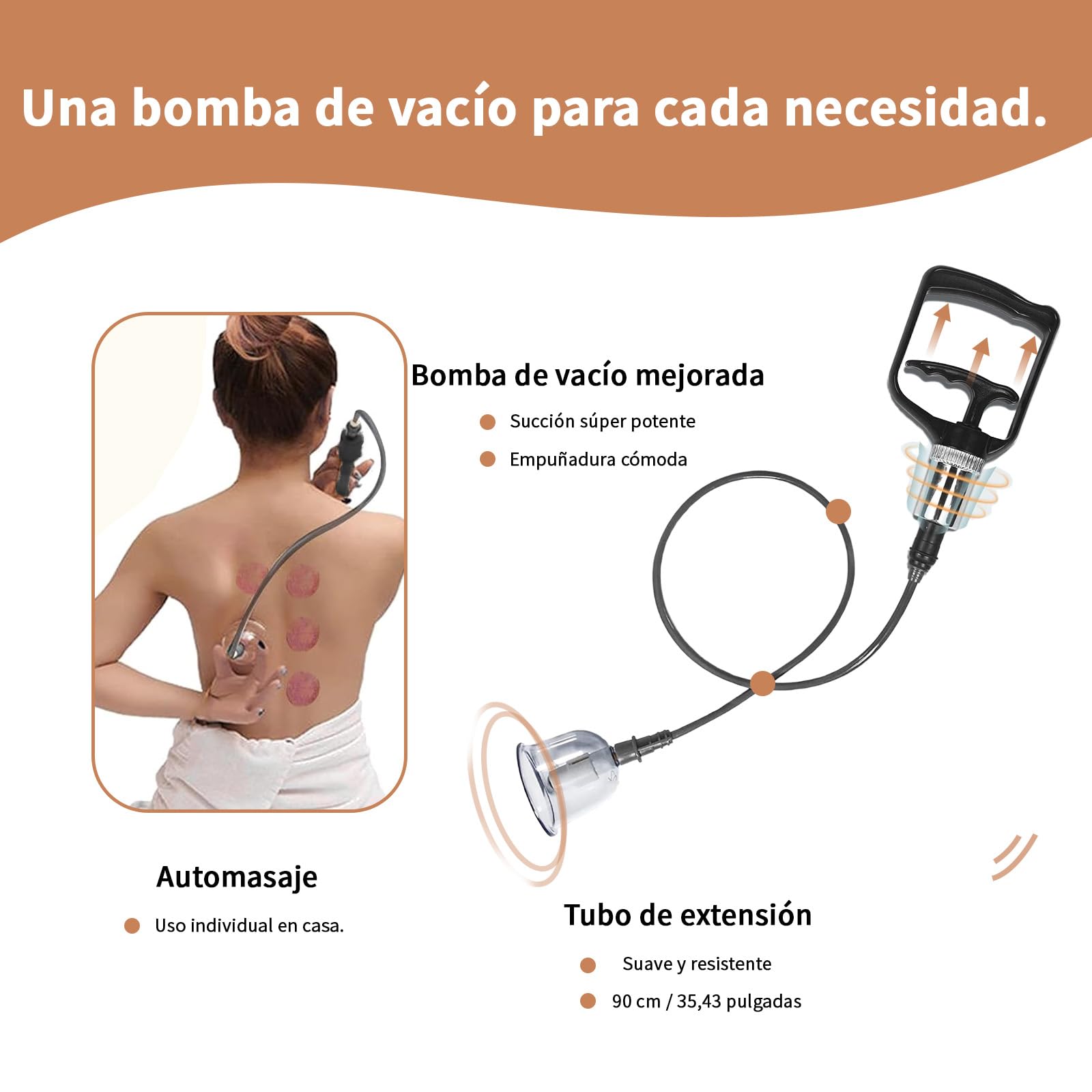 Set de 18 Ventosas para Fisioterapia，Ventosaterapia con Imanes Terapéuticos，Ventosas masaje: ideales para tratar la celulitis, mejorar la circulación sanguínea y aliviar dolores musculares