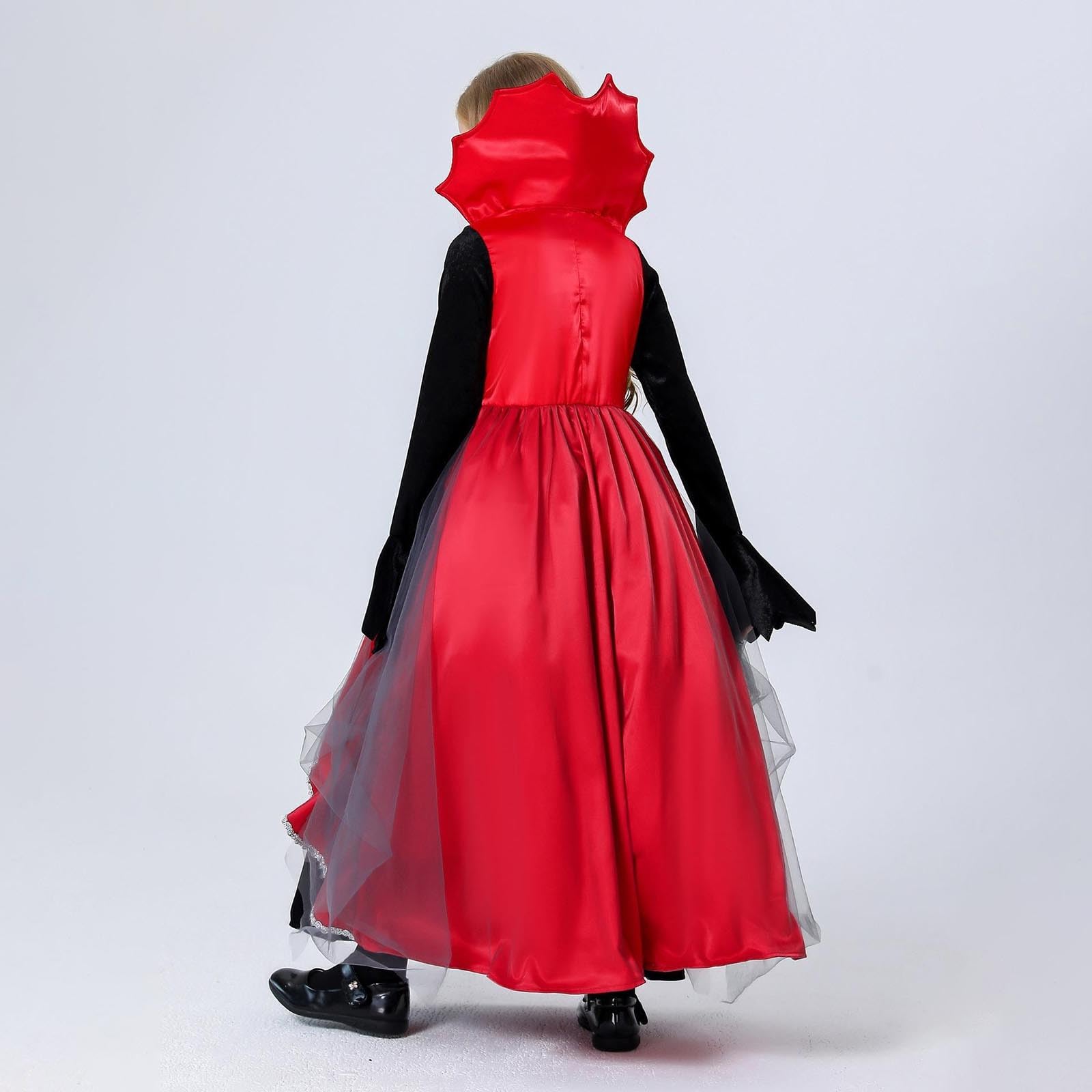 Disfraz Halloween NiñA NiñO Disfraces Medievales para Halloween Vestido Cosplay Princesa con Encaje Conjunto Juego rol Actuaciones Atuendo Otoño Invierno Elegante