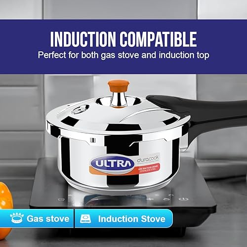 Miniatura 2 de Olla a presión Duracook con tapa exterior de acero inoxidable ULTRA 2.0L (2 litros)