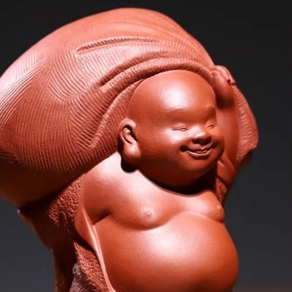 Biuro Zwierzęta Herbata Zwierzęta Ozdoby Fioletowy Piasek Maitreya Budda Szczęście Atrakcyjne Ręcznie Robione Rzeźby Herbata Dekoracja Stołu Herbaty