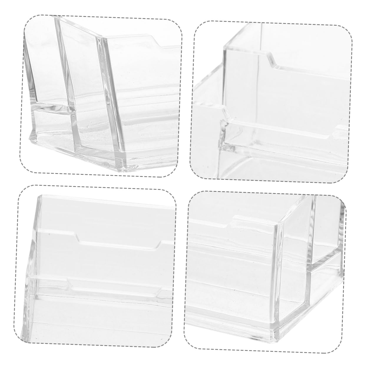 Artibetter 5pezzi Biglietti Visita in Plastica Organizzatore Espositore Per Ufficio Conferenze Hotel Centri Ricevimento