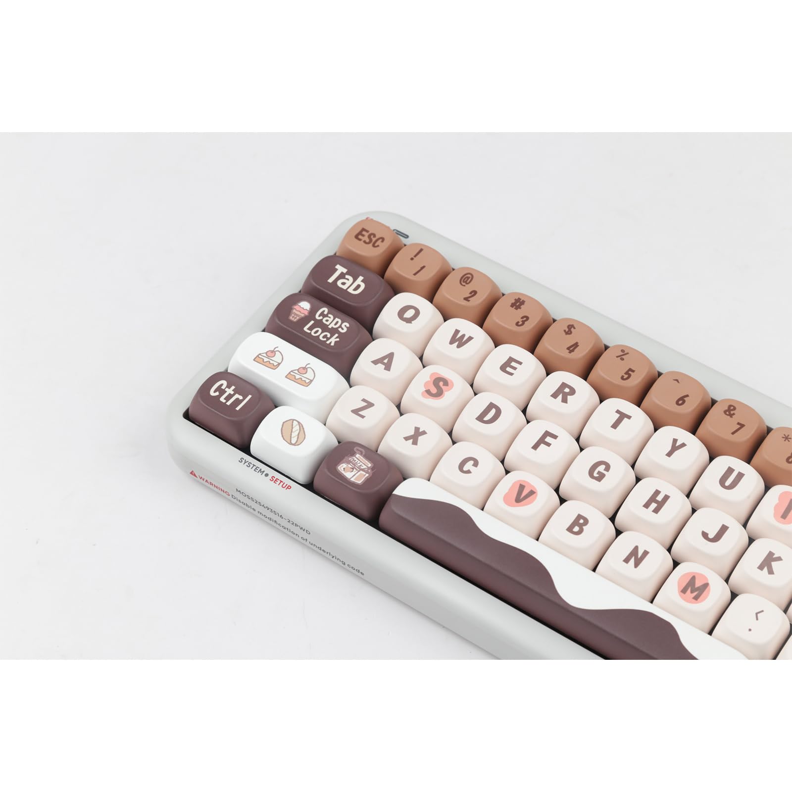 Amazon | チョコレートテーマ昇華キーキャップ、MOAプロファイル、PBT