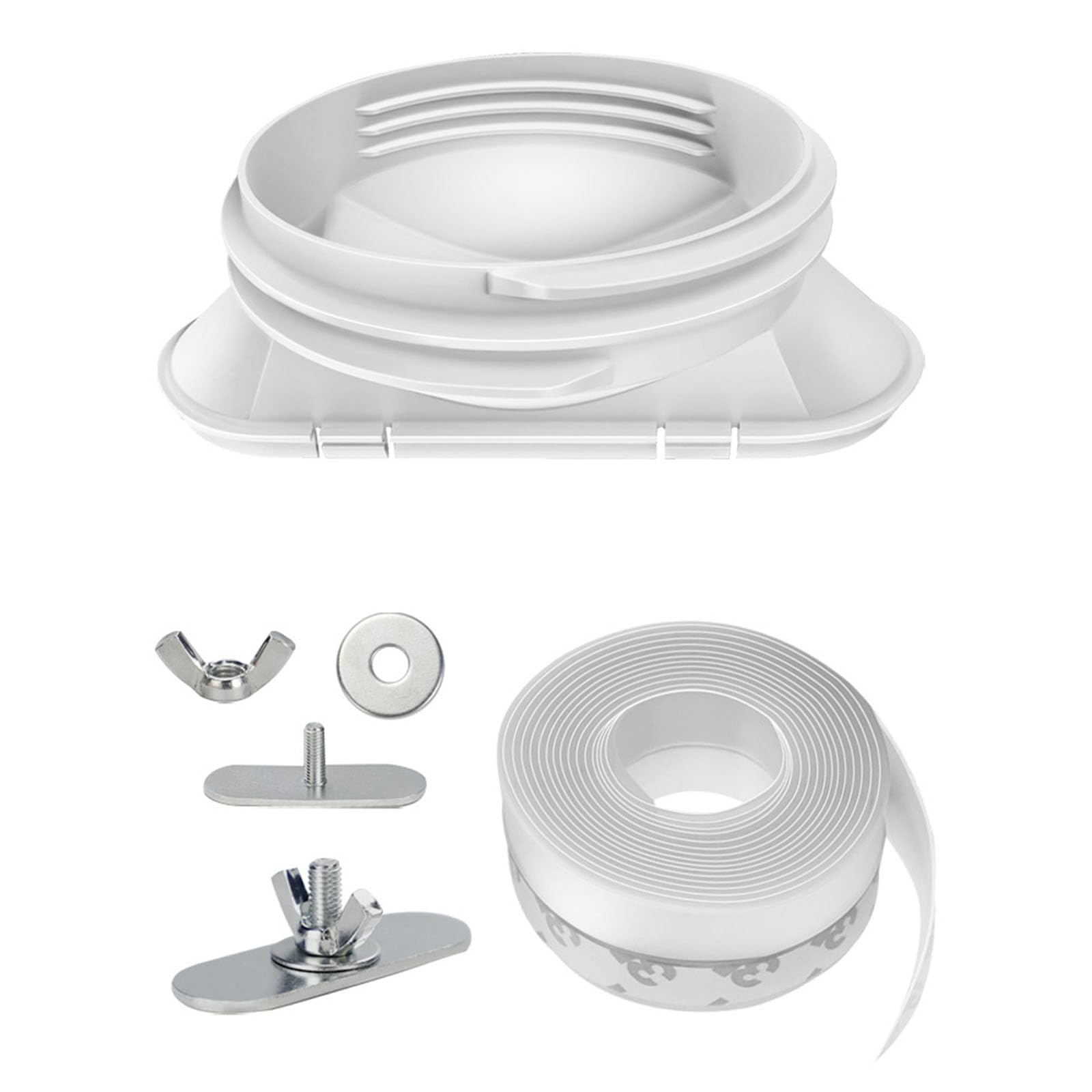 Kit de placa deslizante de ventana ajustable para aire acondicionado portátil, kit de ventilación expandible con manguera de escape, accesorios de aire acondicionado para una fácil instalación, aire