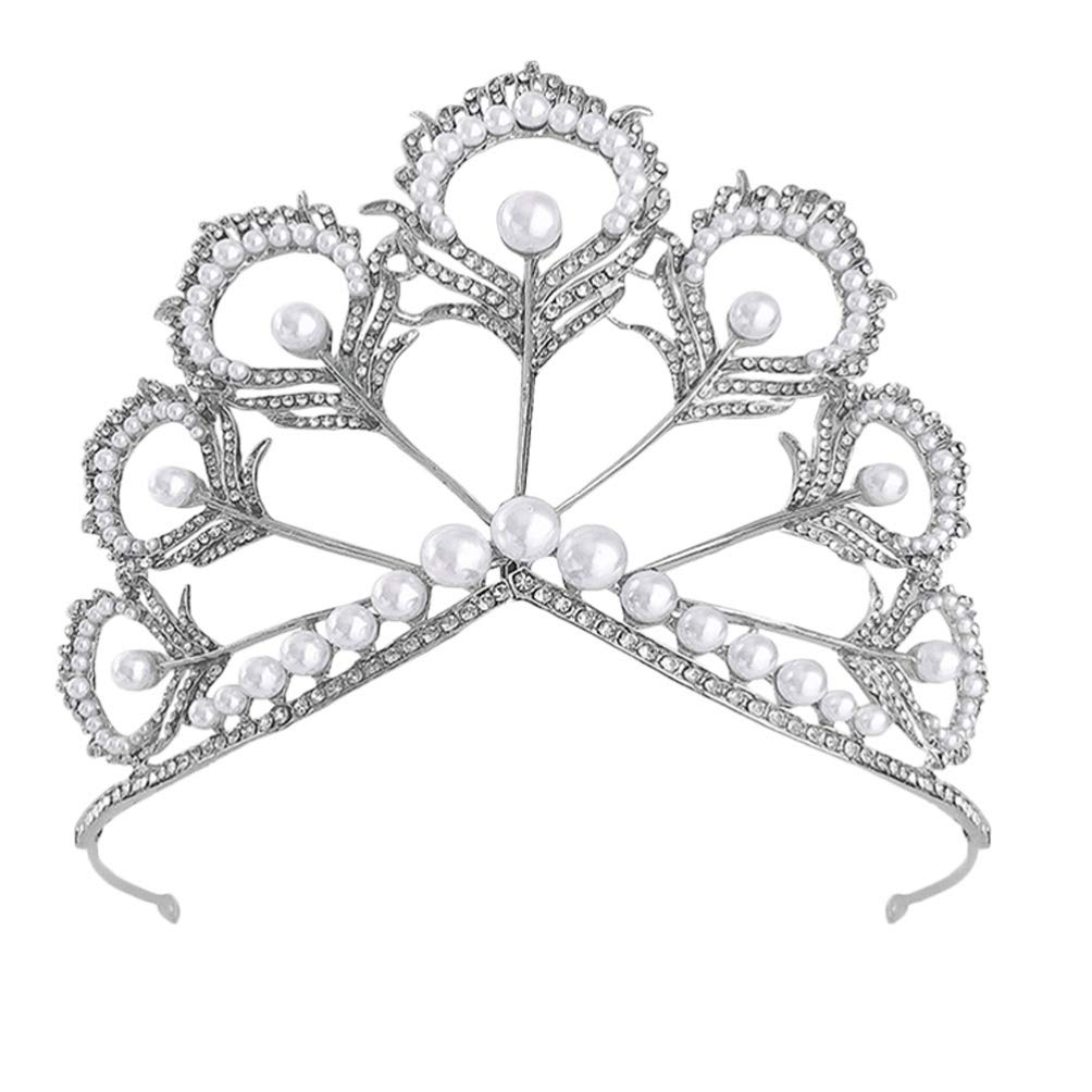 Miss Universo Reina para Mujeres Diamante de Imitación Boda Tiara Disfraz Fiesta Accesorios para Fiesta de Fin de