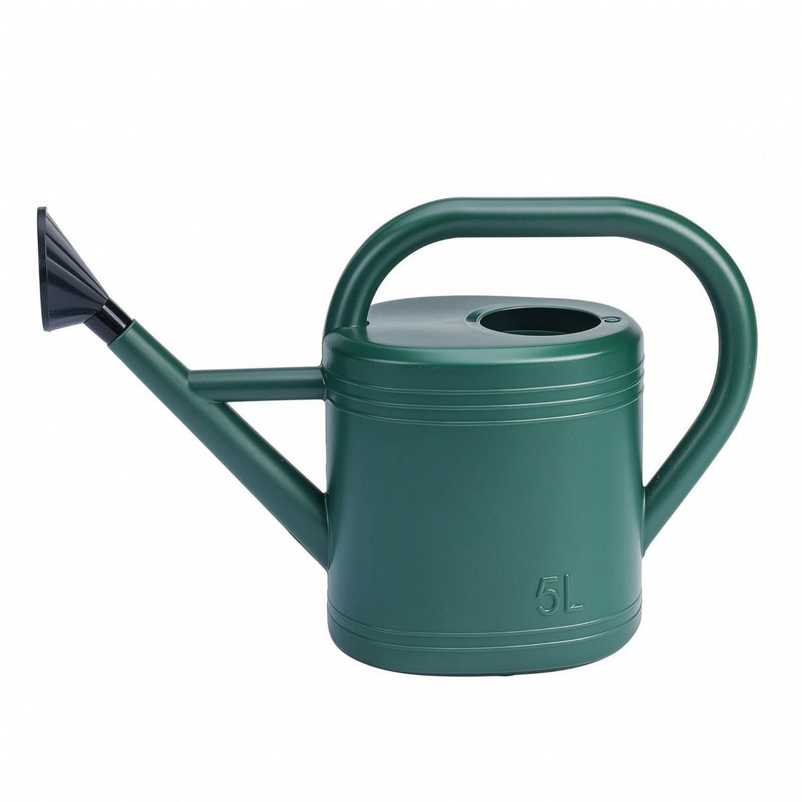 Annaffiatoio Annaffiatoio con Lancia Lunga Irrigatore Caraffa con Testina a Doccia per Distribuzione Delicata Corpo Resistente Leggero con Finitura, Grigio Elegante, 5L