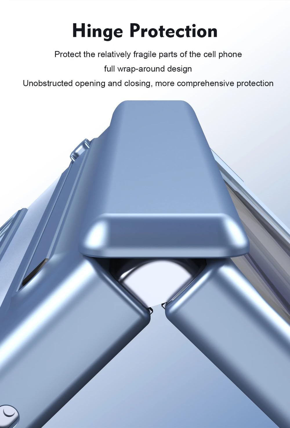 Funda con bisagras de protección Completa para Samsung Galaxy Z Fold 6 5 4 3 con Cubierta Plegable con lápiz táctil Soporte de película de Vidrio Templado, Azul, para Galaxy Z Fold 2