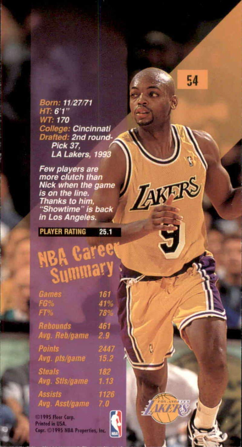 Amazon.com: Basketball NBA 1995-96 Jam Session #54 Nick Van Exel