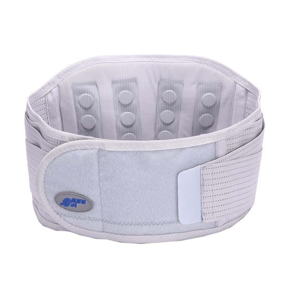 Magnetische Therapie-Klammer for den unteren Rücken zur Linderung von Rückenschmerzen, selbsterwärmender Lordosenstützgürtel, 24 Magnete for Taille und Bauch und 3 Metallstreben, atmungsaktive Rückens