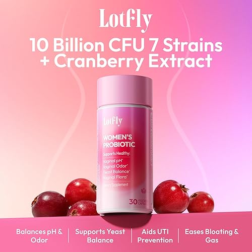 Miniatura 2 de Probióticos vaginales para mujeres 100 mil millones de UFC con extracto de arándano para equilibrio del pH y apoyo de las infecciones urinarias,