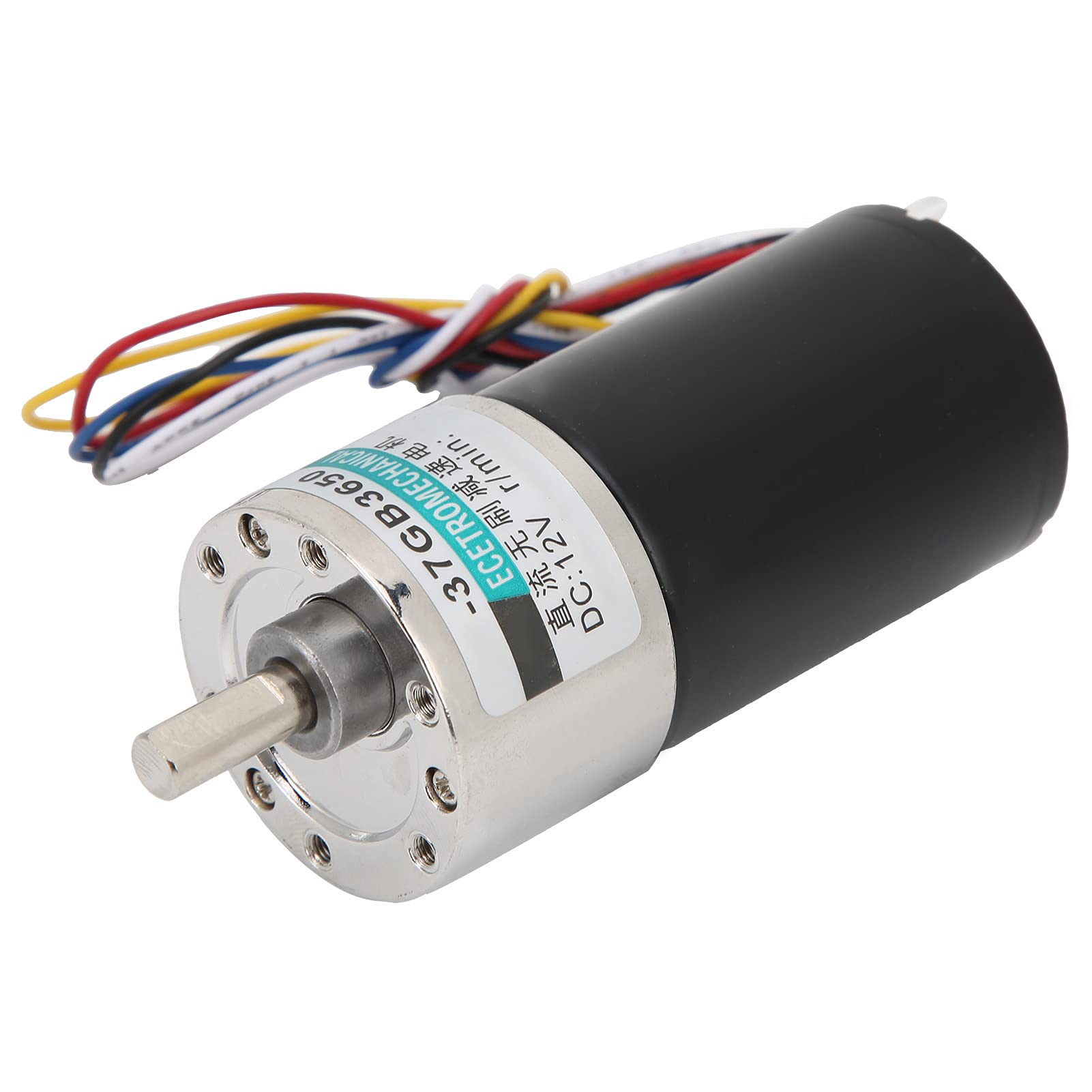 Motor sin escobillas CC con soporte Regulador Reductor de velocidad CW CCW - 12 V 100 RPM para micromaquinaria y máquinas herramienta CNC - Todos los engranajes metálicos y (100 rpm/min)