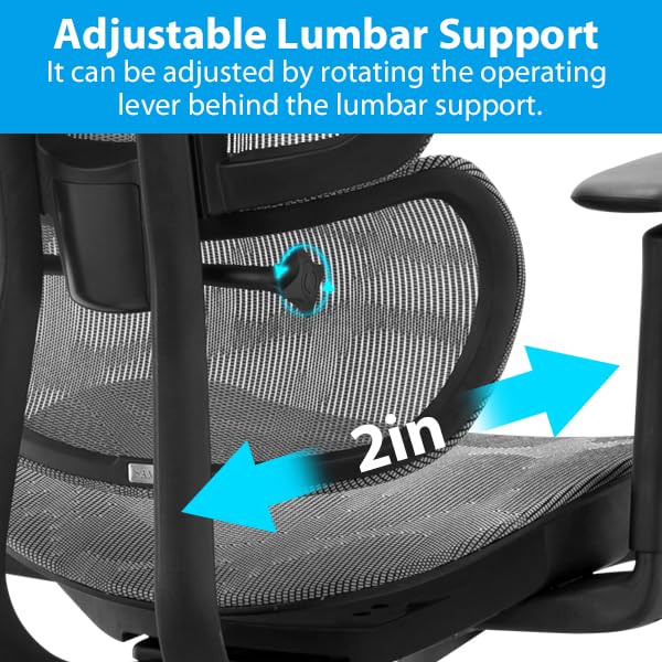 Amazon.co.jp: オフィスチェア 人間工学に基づいたメッシュチェア 90