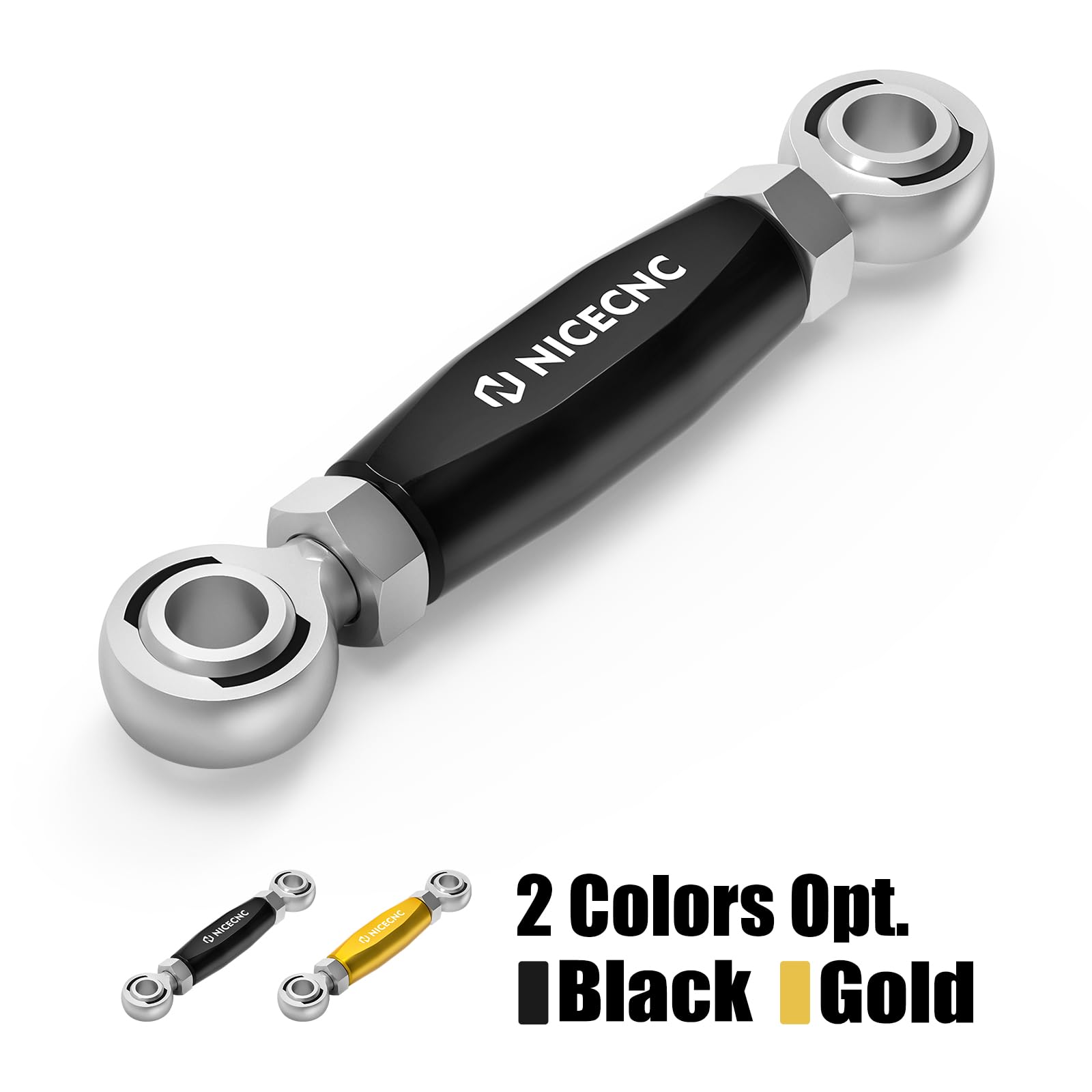 NICECNC Motorrad Motorhalterungsbügel Motorstabilisator Verbindung Compatible with Harley-Davidson CVO Road Glide Limited FLTRKSE2022-2023, Ersatz für 16219-09, Aluminium, Schwarz, Siehe