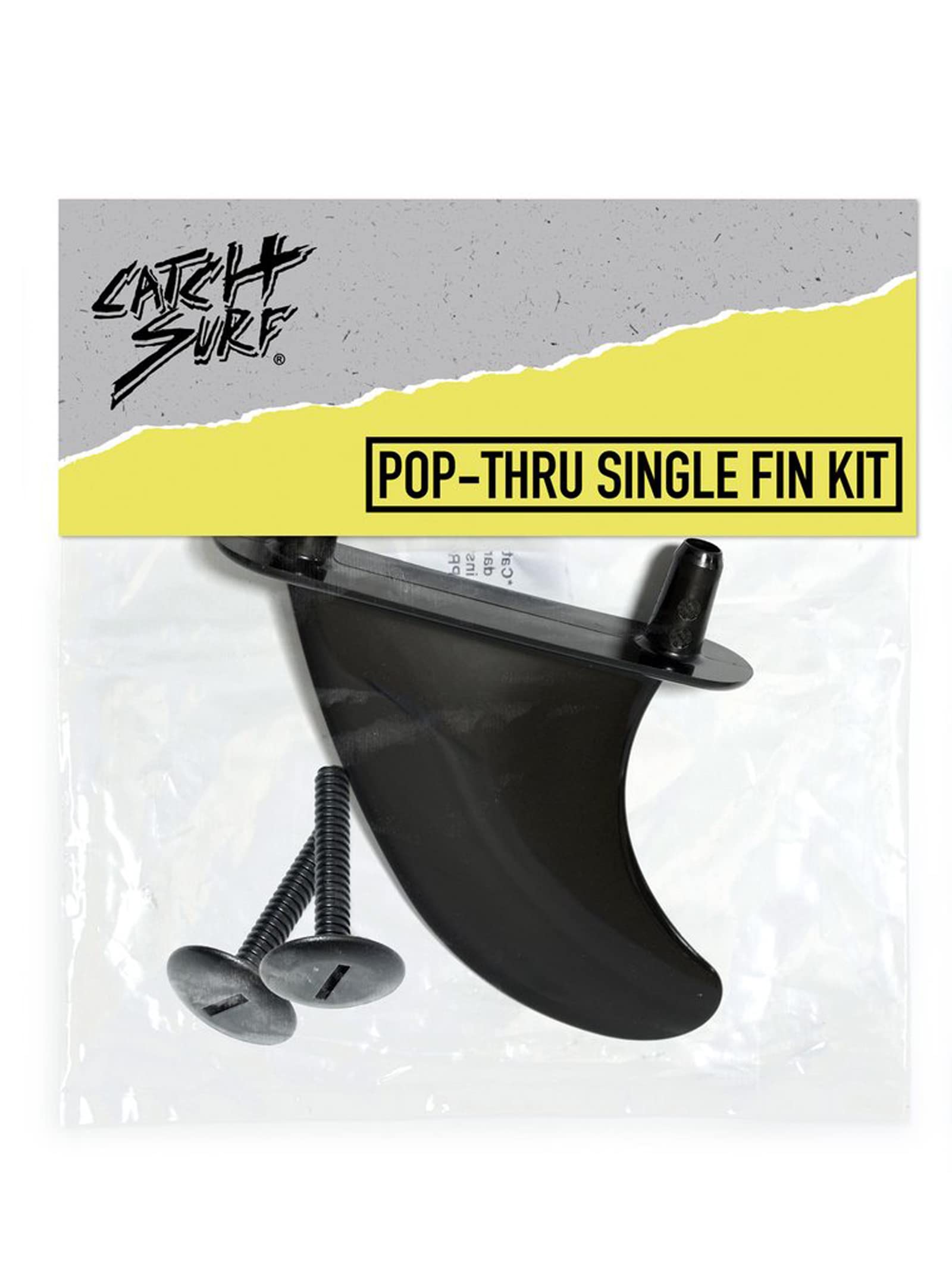 Amazon.com: Catch Surf Single Fin Kit- PopThru - Black