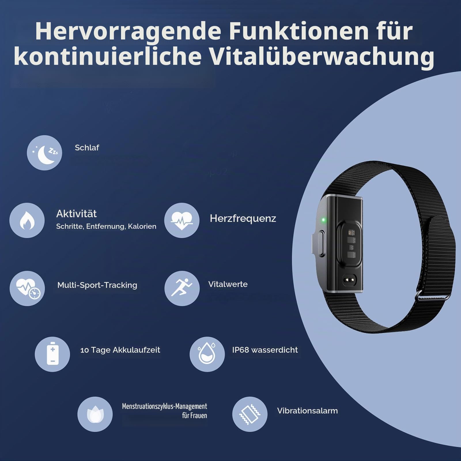 Schrittzähler Armband Schmal Fitness Tracker ohne Display Damen Herren Fitness Armband Smart Bracelet ohne App und Handy Schlaftracker Herzfrequenz Fitnessarmband Kalorien Rosegold Silber Schwarz