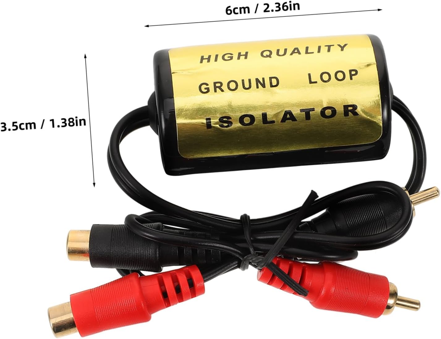 Ground Isolator Audio Filter for Eliminate Buzzing Noise Sound Quality Noise for Amplifiers Stereo Use