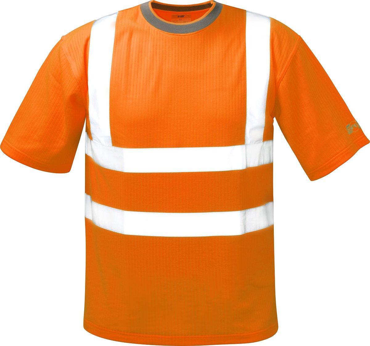 Warnschutz-Shirt T-Shirt BRIAN, Fluoreszierend Orange, Atmungsaktiv, Reflexierend Reflexmaterial