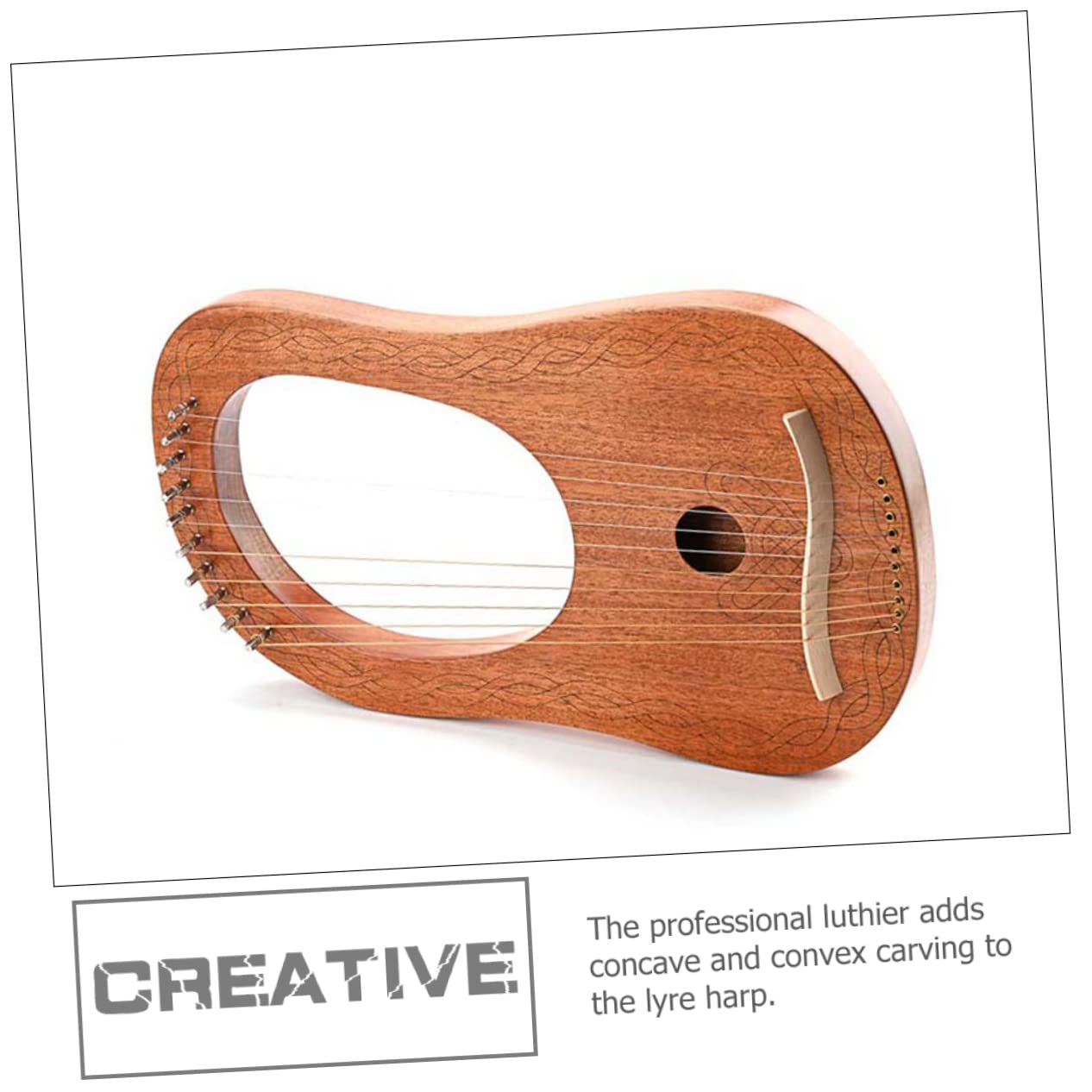 SUPVOX Arpa Lira in Legno Portatile Corda Resistente Kit Di Strumenti Musicali Per Principianti e Amanti Strumento Musicale Orchestrale Per Ragazza e Adulti