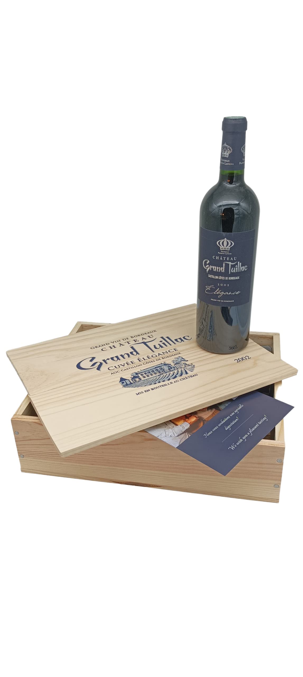 CHATEAU GRAND BERT - Château Grand Tuillac Cuvée Elegance - Coffret 2002 - AOC Castillon Côtes de Bordeaux
