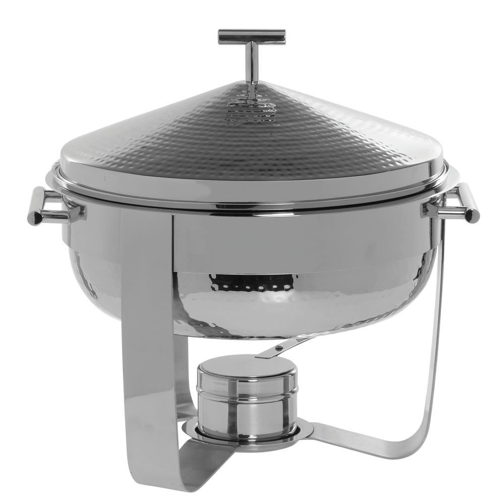 Round Chafing Dish by HUBERT – Stainless Steel, Silver, Model CD09463188