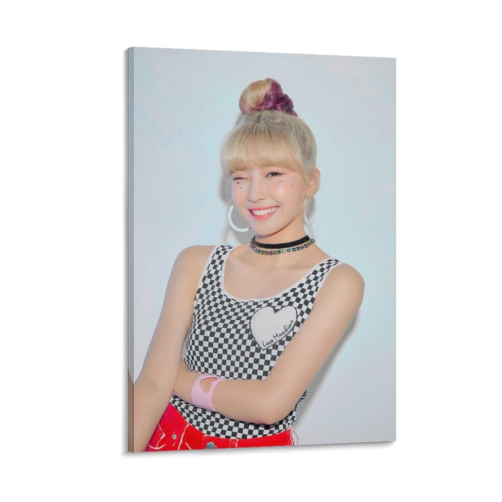 Amazon.co.jp: Mayuka NiziU ニジュー Make You Happy Coverキャンバス