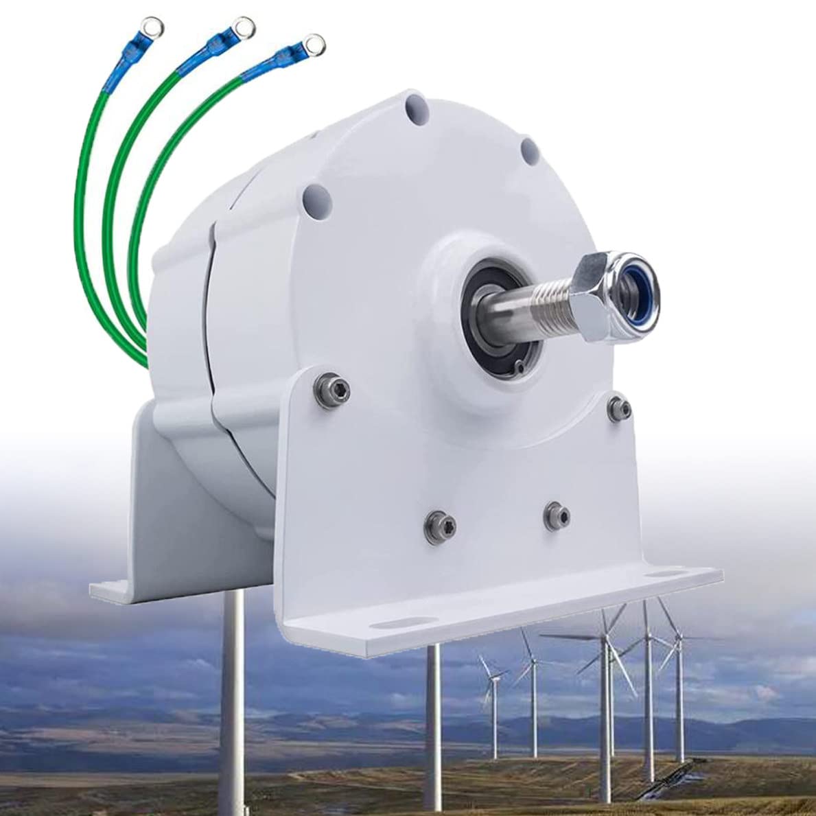 Generador eólico portátil de alta potencia para uso fuera de la red eléctrica, 5000W/6000W/8000W/10000W, alternador de imán permanente con controlador, 12V/24V/48V, para bricolaje.