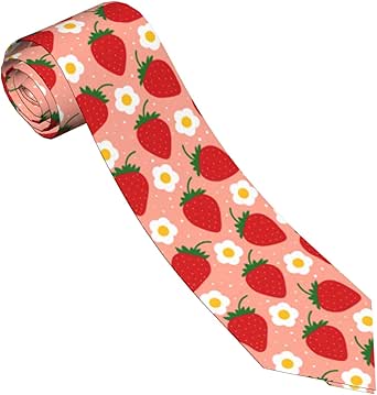 Amazon.com: YANGDADA Pink Strawberry Men'S Tie Necktie Ties, Great For ...