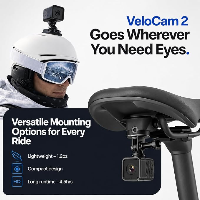 TIROL SUPPLIES Velocam 2.0 Ultra-Light Cámara de Acción miniatura 2