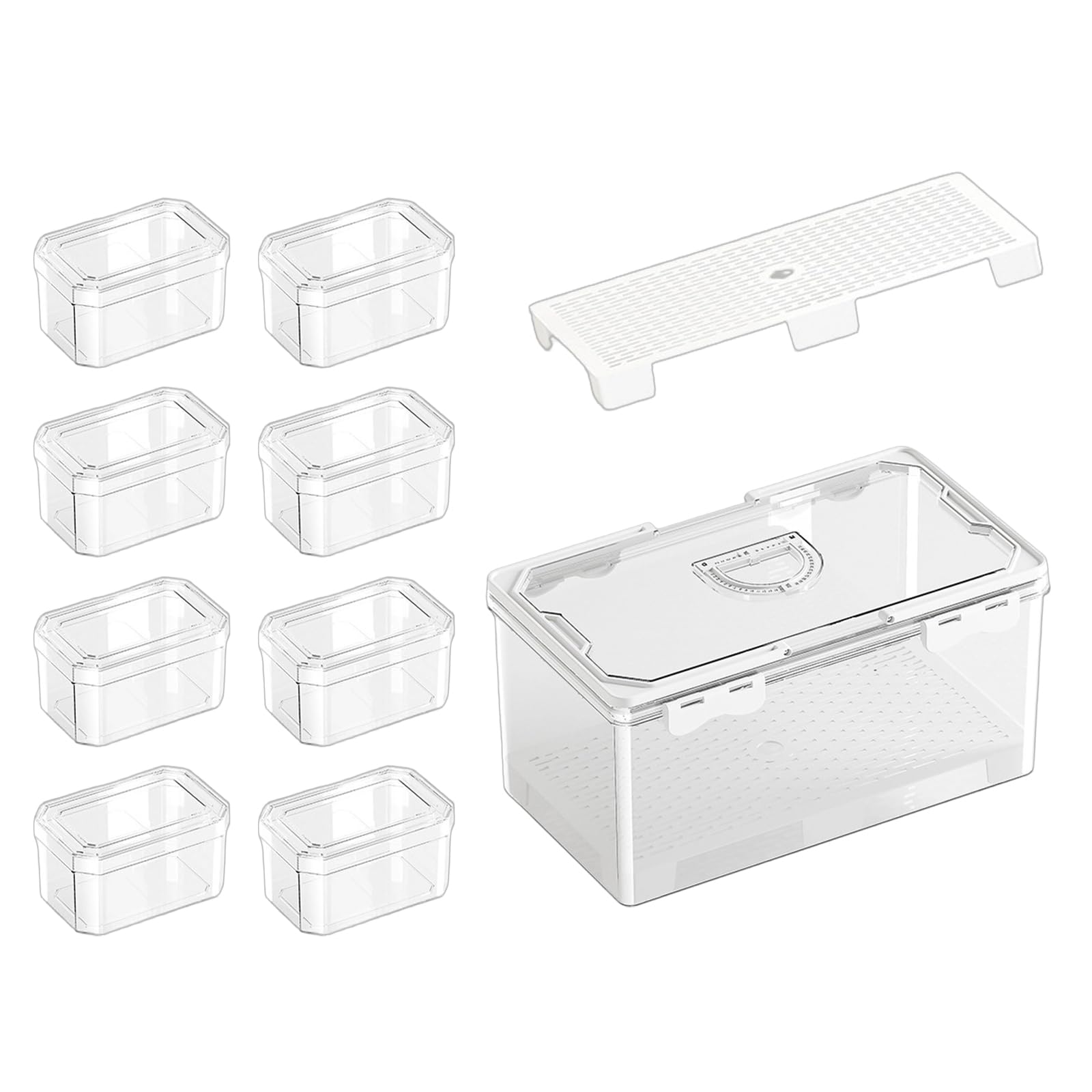Piceioep Impermeable Clear Food Container Highlighting Tight Lid Plan for Innovation in Home and Travel Use Multiple Use