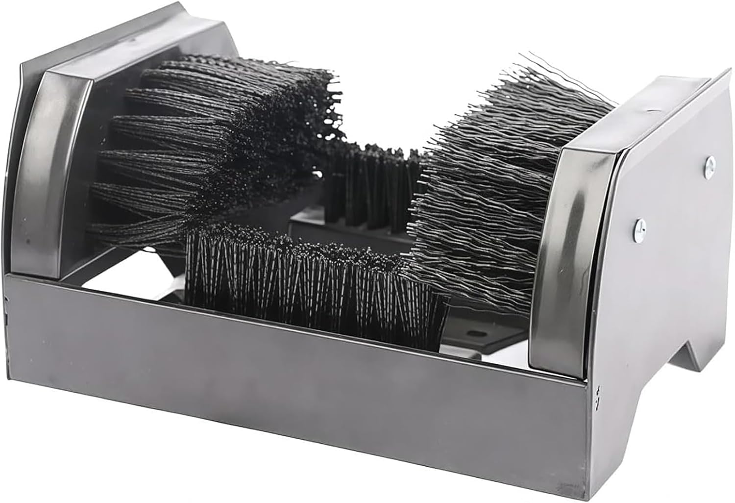 Heavy Duty Shoe Cleaning Brush & Floor Mountable Scraper, 4-Sided Head for Mud, Dirt & Grass Stain Removal – Ultimate Shoe Care Tool