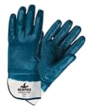 MCR Safety 9761RXL Predator Rough Finish Nitrile Coated Glove, X-Large, Blue (Pack of 12)