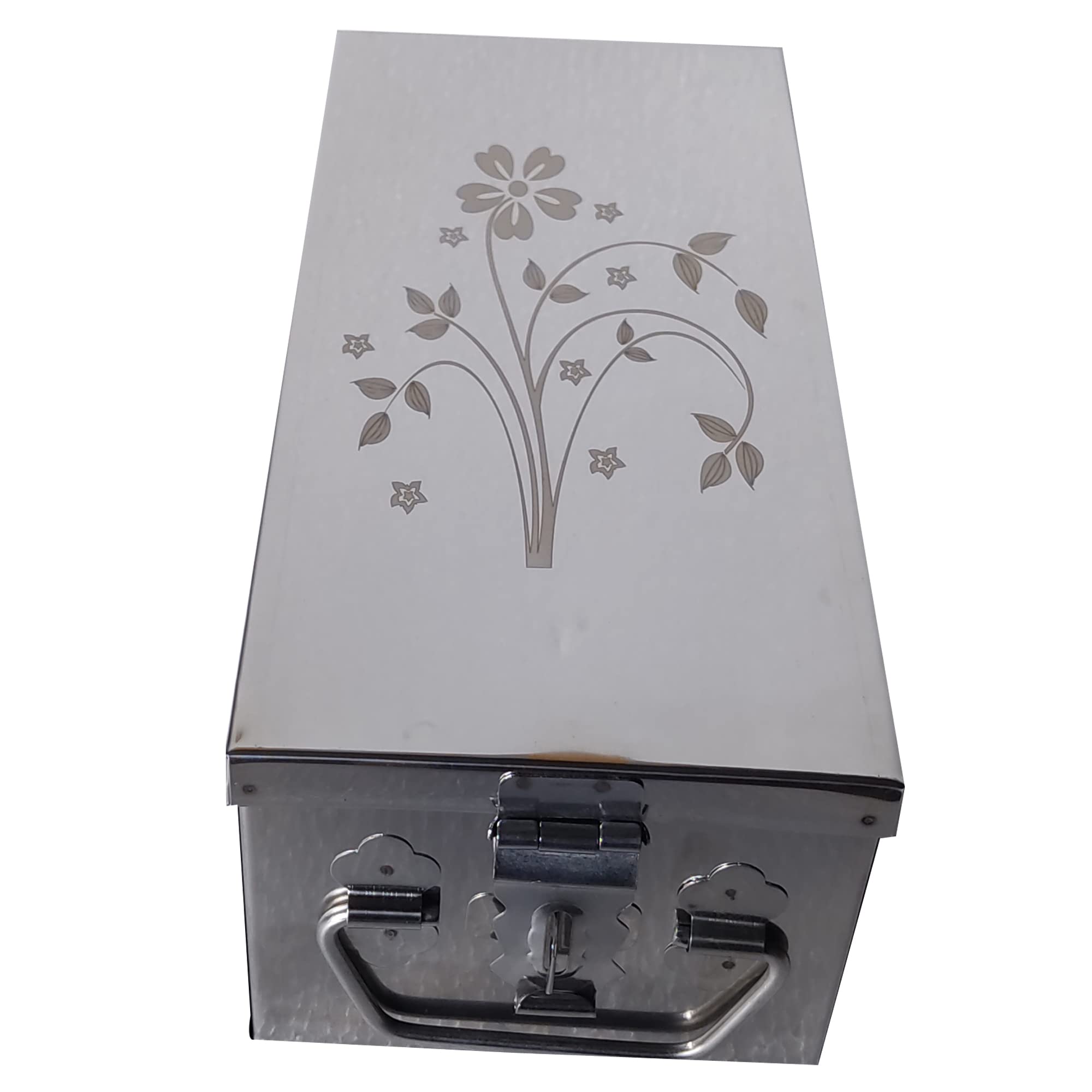 Generic Stainless Steel Locker,Jewellery & Cash Box Size - 10 Inch With Laser Printed Design (Steel) (B0BGFM5ZRH) Amazon Price History, Amazon Price Tracker