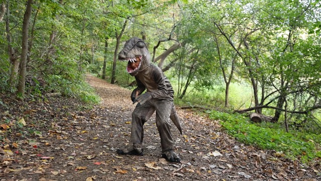 Spinosaurus Plüsch Kostüm 75cm - 3D Dinosaurier Outfit Für Halloween