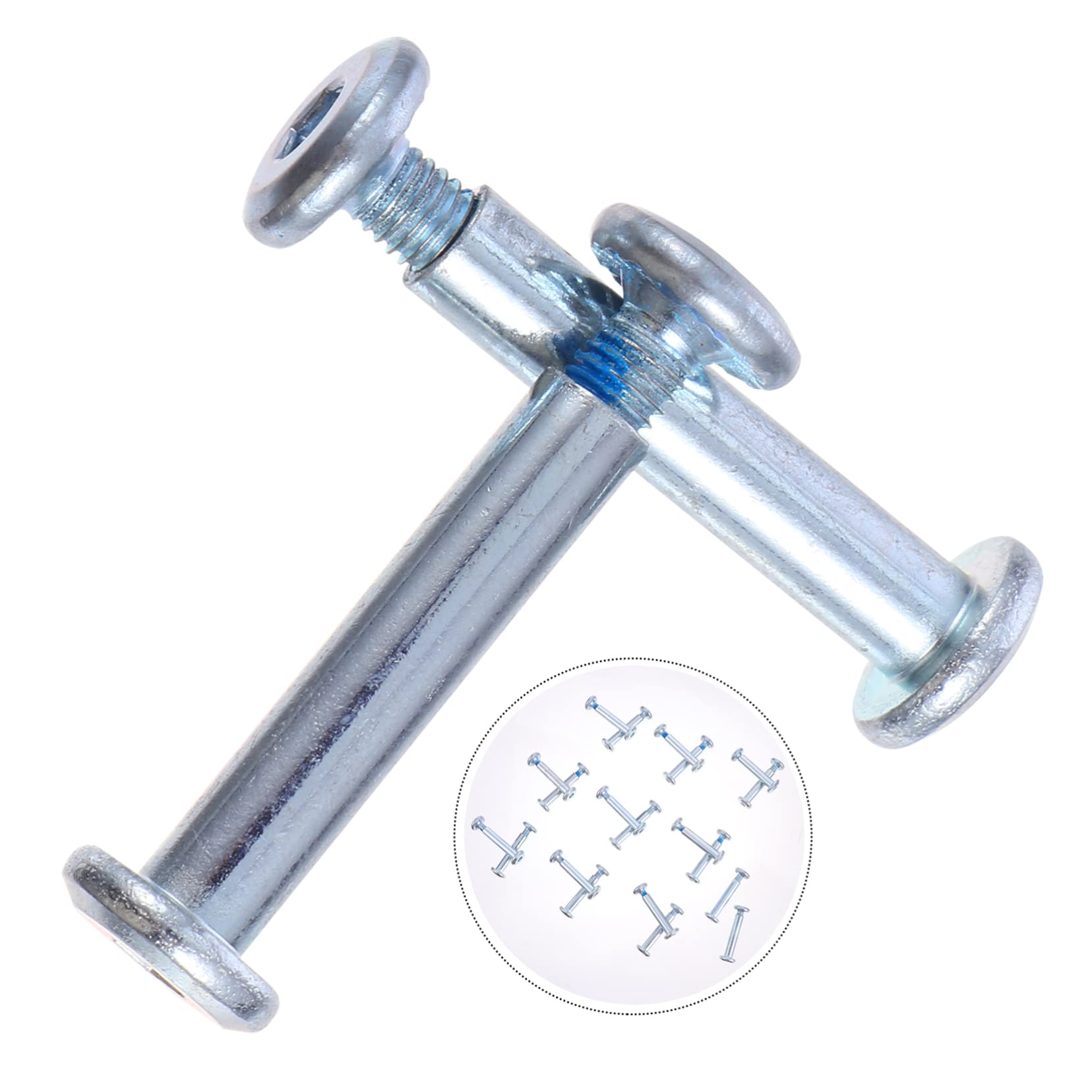SUPVOX Skate Screw 20pcs Inline Skating Axle Stainless Hexagonal Socket Screws Easy to Install for Skates