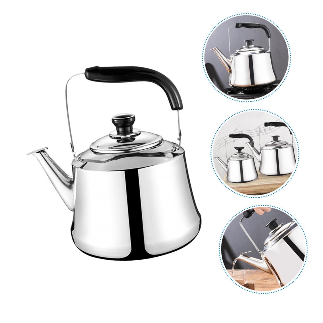 1 szt. Czajnik ze stali nierdzewnej Camping Mały czajnik do herbaty Płyta kuchenna Herbata Przenośny czajnik Espresso Prezenty Trawa Bunny Decor Kuchenka elektryczna Zaparzanie kawy Herbata Luźne l