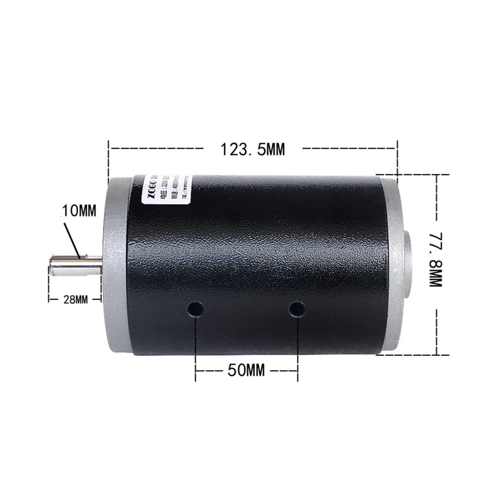 Motor de imán permanente CC de baja velocidad, 250W, CW/CCW, doble rodamiento de alambre de cobre puro con puente rectificador 3510 Fácil de usar para principiantes y profesionales