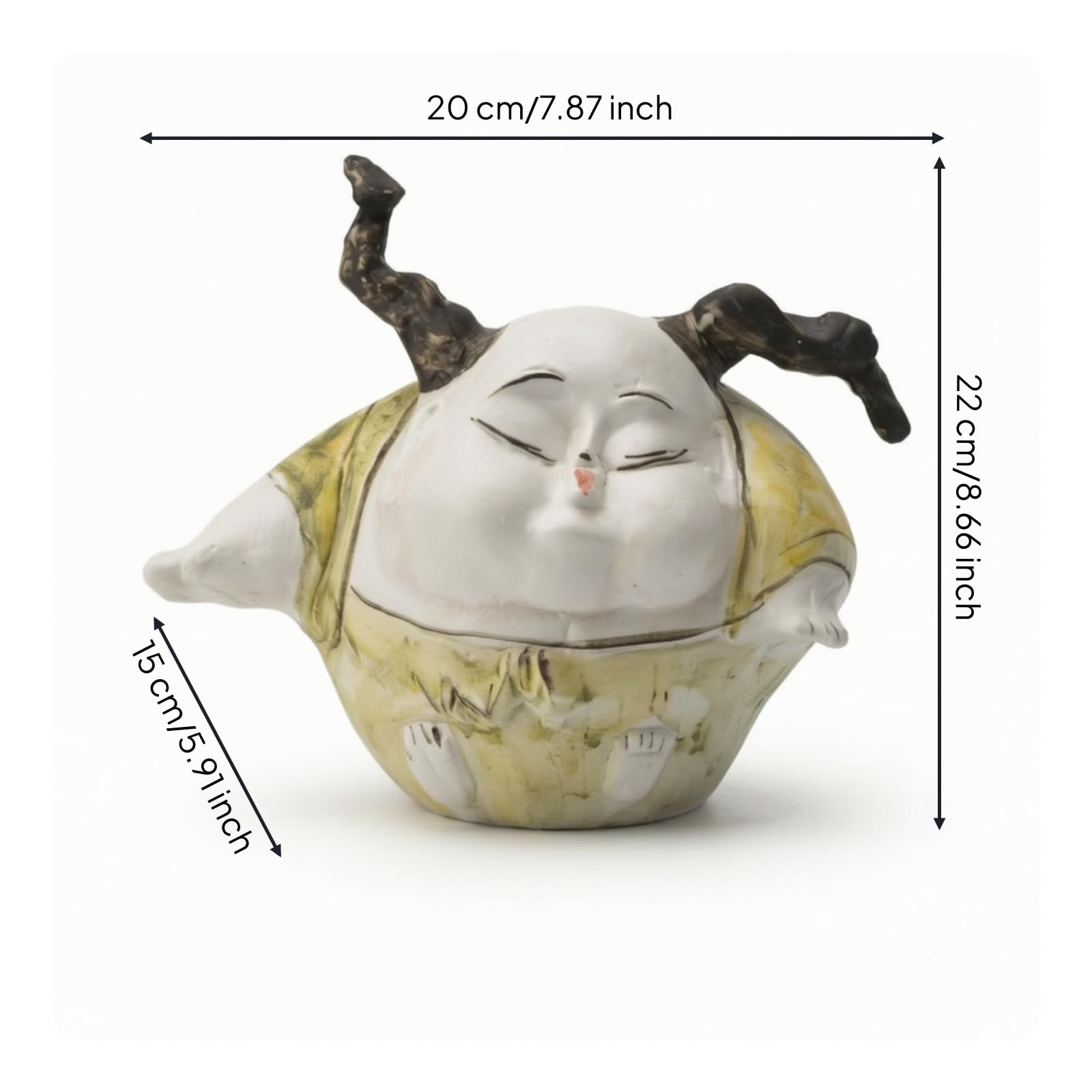 Statuetta di Ragazza Stile Folk Statuetta con Artigianale Scultura in Ceramica per Collezionisti, Soggiorno, Stile Vintage Con Ragazza In Ceramica Dipinta A Mano, F Modello Uno