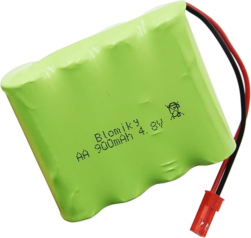 Miniatura 5 de Blomiky Paquete de 2 baterías recargables JST de 4.8 V 800 mAh Ni-Cd con enchufe JST y 2 cables USB de repuesto para excavadora hidráulica Kolegend