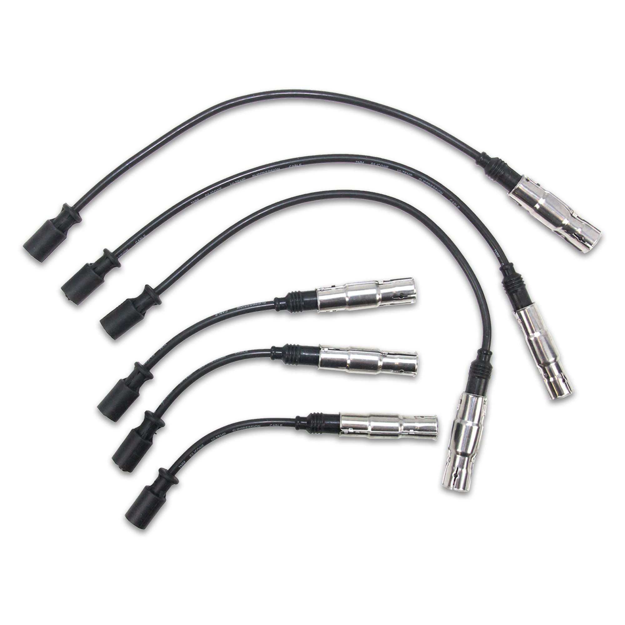 ATEC Germany 6x Candela accensione, 1x Kit cavi accensione, 3x Bobina d'accensione