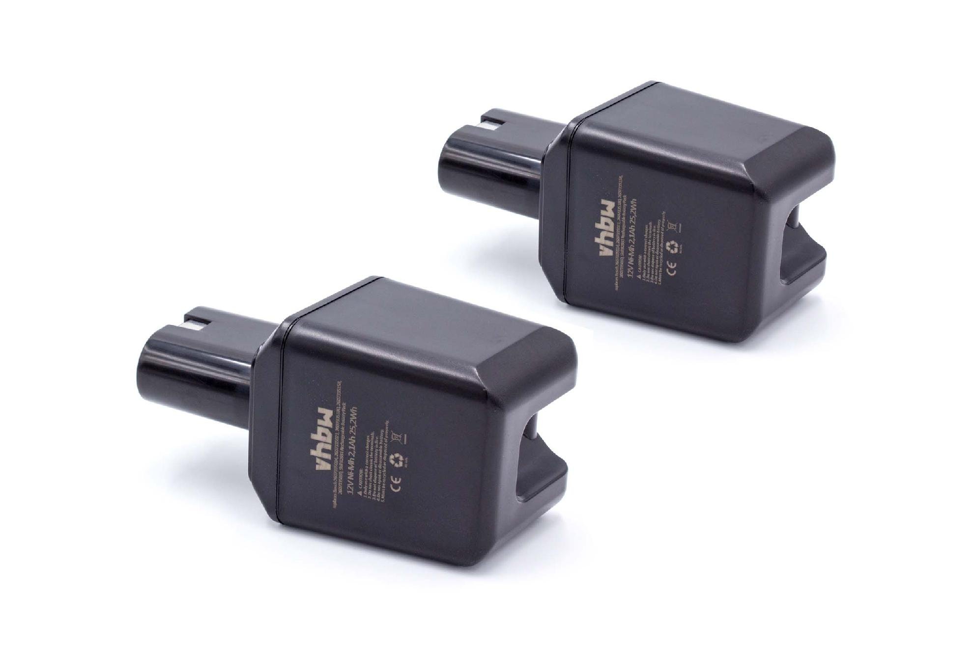 vhbw 2X Batterie Remplacement pour Bosch 2 607 355 014