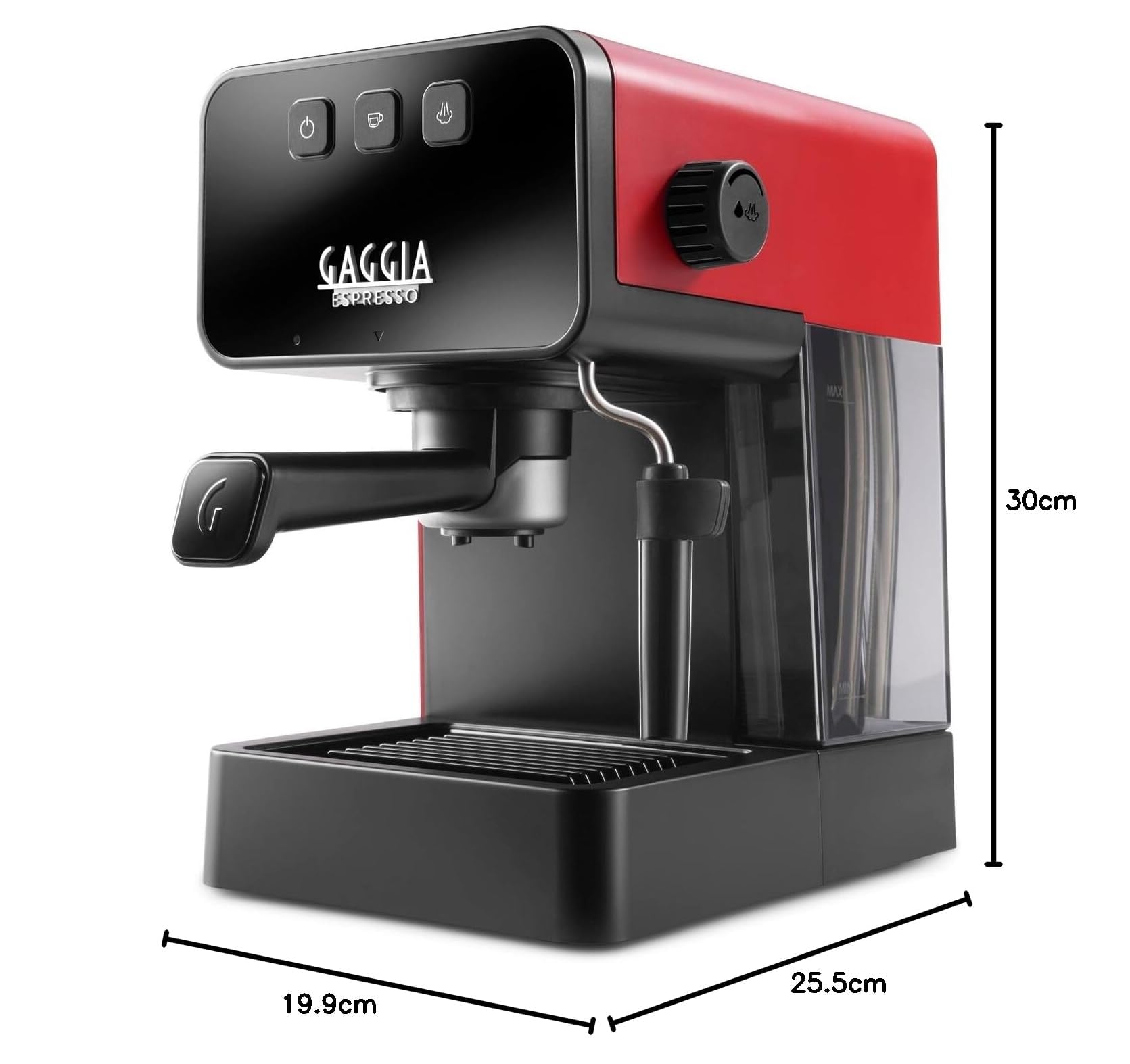 Gaggia Macchina da Caffè Espresso Manuale Espresso Style Red EG2111/03 Serbatoio 1.2 Lt. Potenza 1900 Watt Colore Rosso